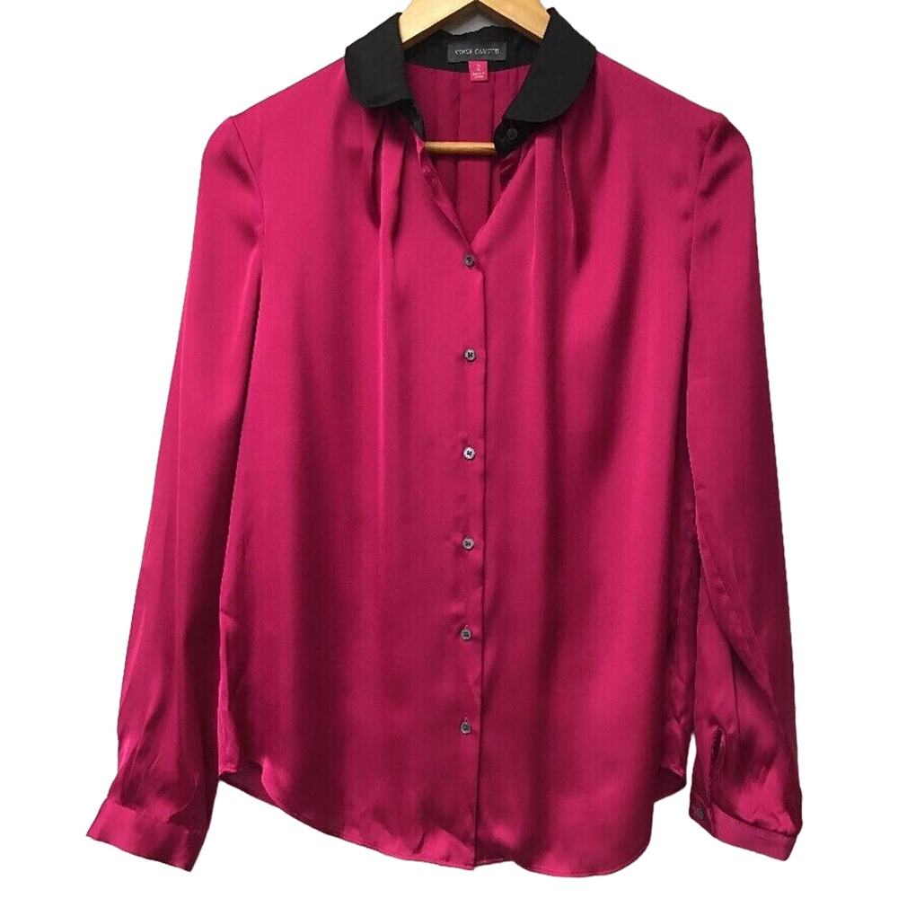 Vince Camuto Womens Size 2 Top Pink Black